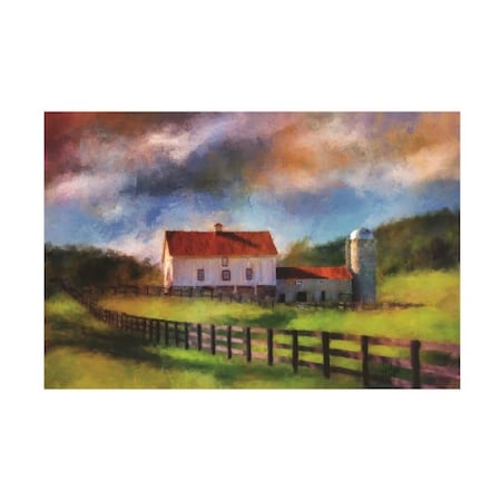 Lois Bryan 'Red Roof Barn In Summer' Canvas Art,12x19